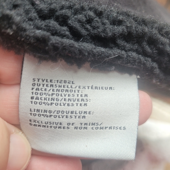 Tower by London Fog Black Faux Suede Coat L - Picture 6 of 9